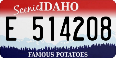 ID license plate E514208