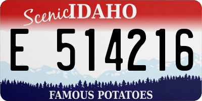 ID license plate E514216