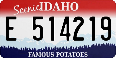 ID license plate E514219