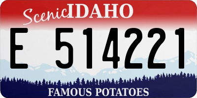 ID license plate E514221