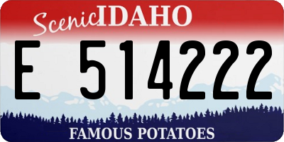 ID license plate E514222