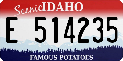 ID license plate E514235