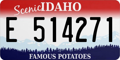 ID license plate E514271