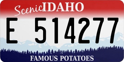 ID license plate E514277
