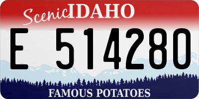 ID license plate E514280