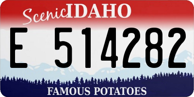 ID license plate E514282