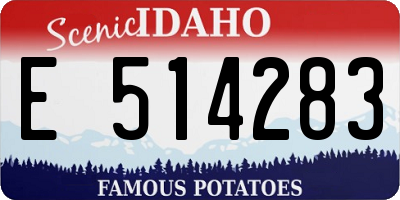 ID license plate E514283