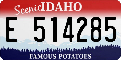 ID license plate E514285