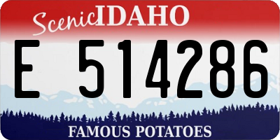 ID license plate E514286