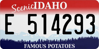 ID license plate E514293