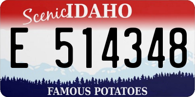 ID license plate E514348