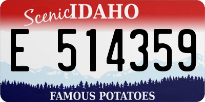 ID license plate E514359