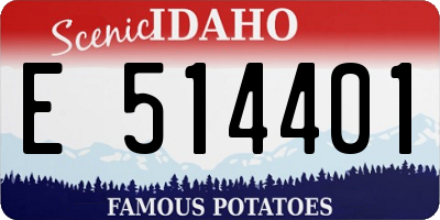 ID license plate E514401