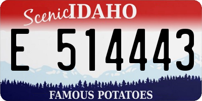 ID license plate E514443