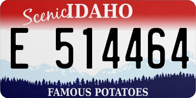 ID license plate E514464