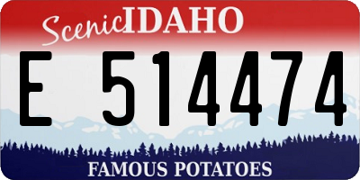 ID license plate E514474