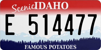 ID license plate E514477