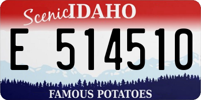 ID license plate E514510