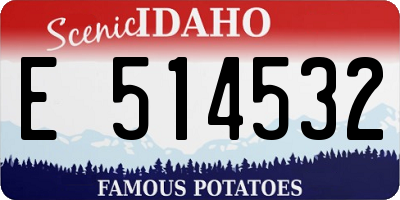 ID license plate E514532