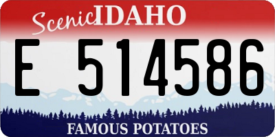 ID license plate E514586
