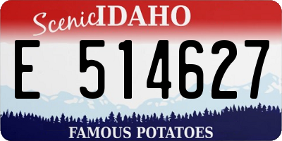 ID license plate E514627