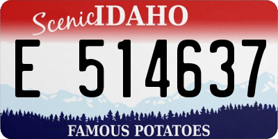 ID license plate E514637