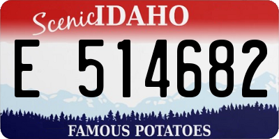 ID license plate E514682