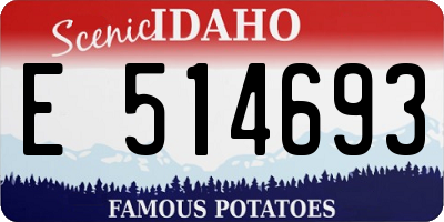 ID license plate E514693