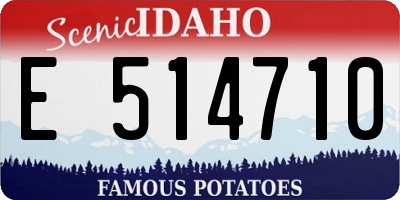 ID license plate E514710