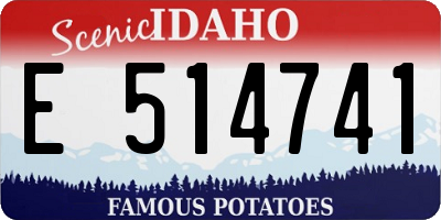 ID license plate E514741