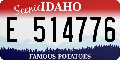 ID license plate E514776