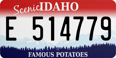 ID license plate E514779