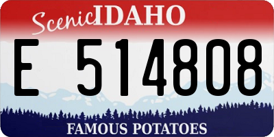 ID license plate E514808