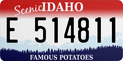 ID license plate E514811