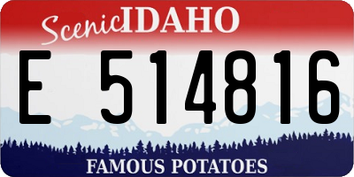 ID license plate E514816
