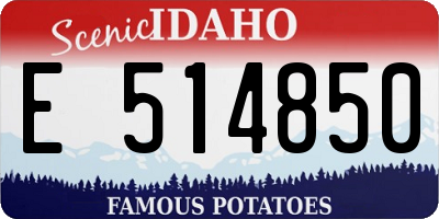 ID license plate E514850