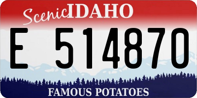 ID license plate E514870