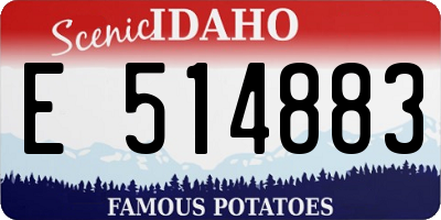 ID license plate E514883