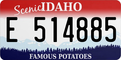 ID license plate E514885