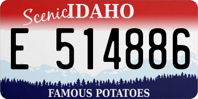 ID license plate E514886
