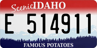 ID license plate E514911