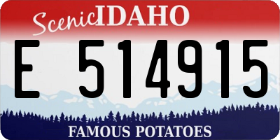ID license plate E514915