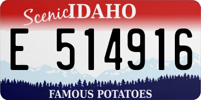 ID license plate E514916