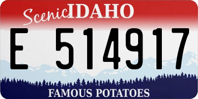 ID license plate E514917