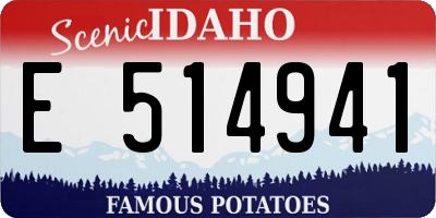 ID license plate E514941