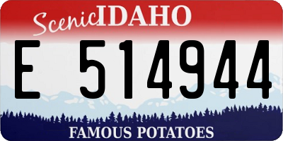 ID license plate E514944