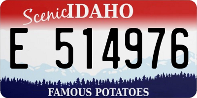 ID license plate E514976