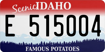 ID license plate E515004