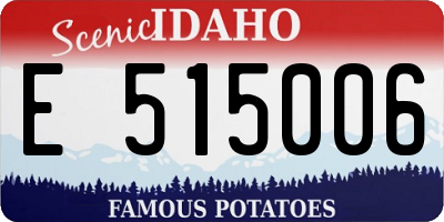 ID license plate E515006