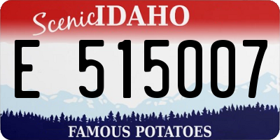 ID license plate E515007
